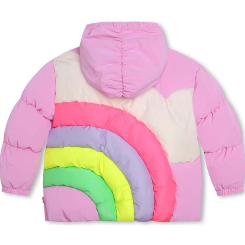 Billieblush Colorful Rainbow Puffer Jacket